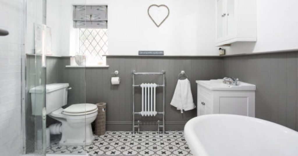 Grey Modern Farmhouse Bathroom